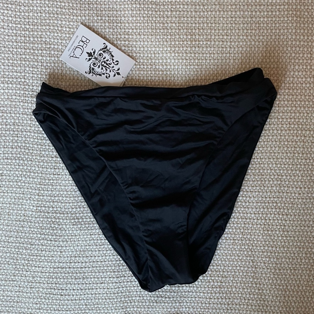 NWT BECCA black french cut bikini bottoms